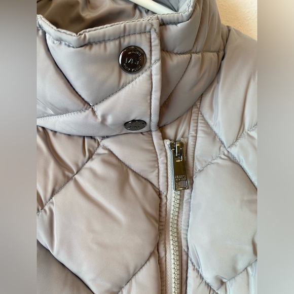 Marc New York Womens Gray Mock Neck Quilted Zip Sleeveless Vest Jacket Size L - Picture 3 of 12